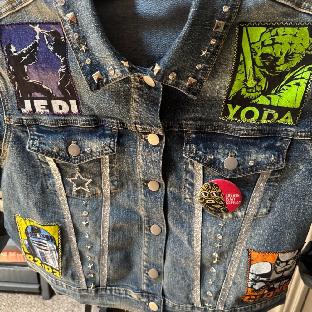 Star Wars Custom Denim Jacket Med - Picture 5 of 6